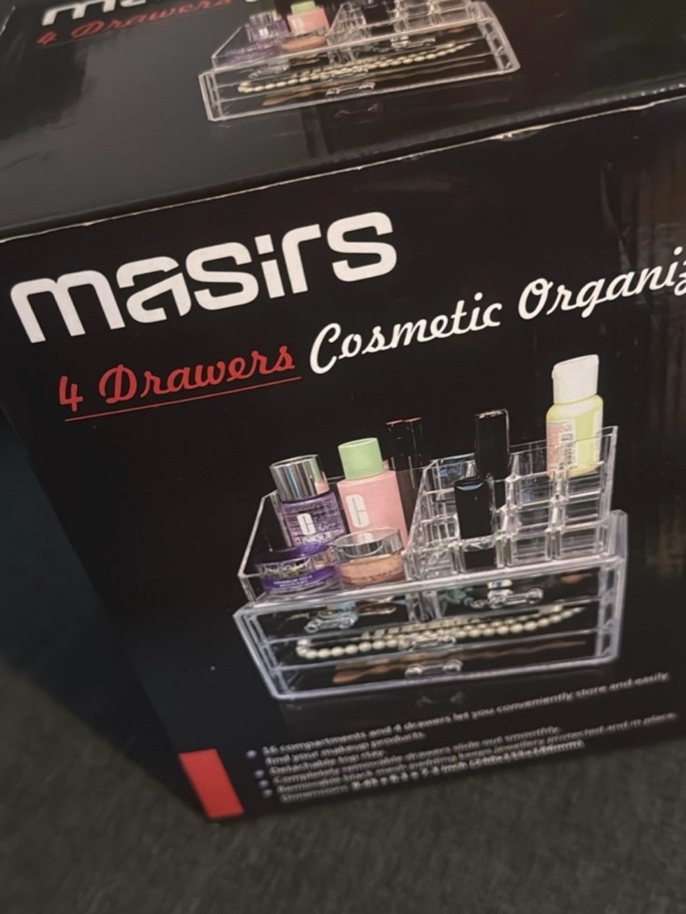 Clear Acrylic Cosmetic Organizer - Clear